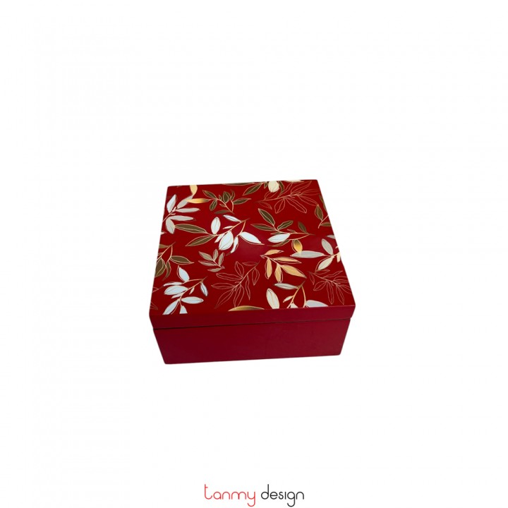 Square lacquer box 16 cm ( different designs )